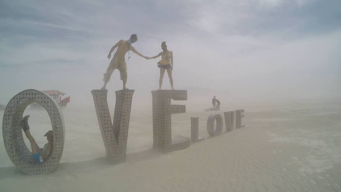 Leland at Burning Man