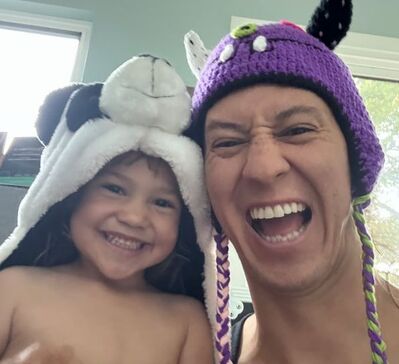 Leland with his daughter